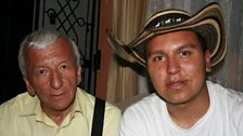 Jose Hernando (right) with his father Jose Arturo