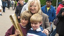 Helen Skelton tours Wimbledon with the Olympic Torch