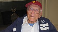 Louis Zamperini, 95, when interviewed in LA, ran 5000m in Berlin and came last, but his sprint caught the eye of Hitler