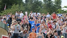 Murray supporters at Wimbledon