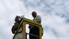 Going up for the treasure at Hilgay Raft Race