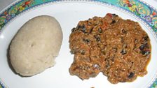 Eba, ac Egusi soup - rhai o flasau rhyfeddol Nigeria