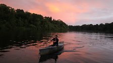 Amazon at dusk