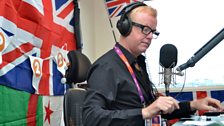 Chris Evans in the Radio 2 Studio at the Olympic Park