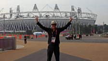 Chris Evans at the London 2012 Olympic Stadium