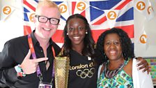 Chris with Desiree Henry and her mum