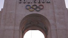 The Los Angeles Olympic stadium, where both the 1932 and 1984 Games were staged.