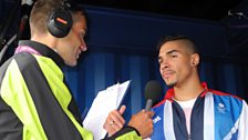 Vassos with Olympic gymnast Louis Smith