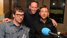 Graham Coxon, Steve Lamacq and Damon Albarn