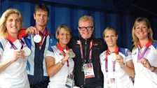 Chris with Team GB silver-medal Eventing Team