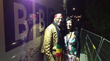 Jimmy Cliff and Lopa Kothari at WOMAD 2012