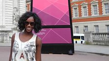 Aicha McKenzie, Choreographer for the dancers at the Beach Volleyball