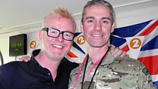 Chris with Lieutenant Colonel Craig Palmer