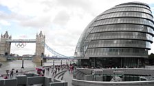 Tonight Simon is by Tower Bridge outside City Hall