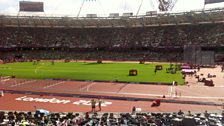 Inside the Olympic Stadium