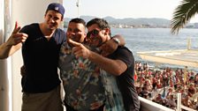 Charlie Sloth with Vernon and Danny