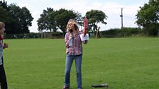 Welly-throwing!