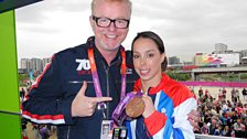 Chris with Beth Tweddle