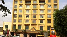 The Crane Bank building in Kampala, ran by one of the wealthiest Asian's in the Uganda today.