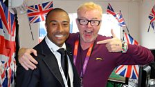 Colin Jackson with Chris