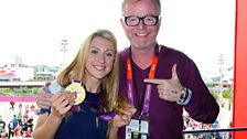 Chris with Laura Trott