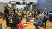 Oumou Sangaré and Bela Fleck in session