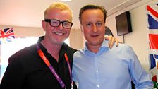 David Cameron with Chris