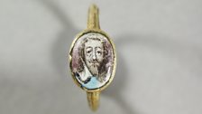 Memorial ring bearing a miniature of Charles I