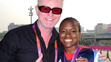 Nicola Adams with Chris