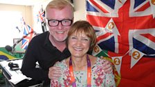 Chris with Shadow Secretary for Sport, Tessa Jowell