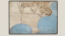 A Map of the Pontine Marshes by Leonardo da Vinci