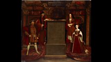 The Whitehall Mural by Remigius van Leemput after a mural by Hans Holbein the Younger, painted for Henry VIII in 1537