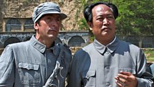 Justin Rowlatt meets a Mao lookalike at the Civil War battle re-enactment in Yan’an, Shaanxi province.