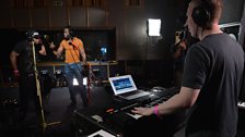 Danny Byrd in session for 1Xtra's 10th Birthday