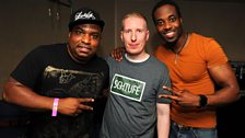 Danny Byrd in session for 1Xtra's 10th Birthday