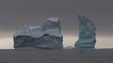 Eroded iceberg