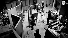 View of the band in session