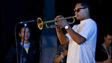 Rudimental getting down with the trumpets @ Creamfields