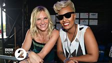 Jo Whiley with Emeli Sandé