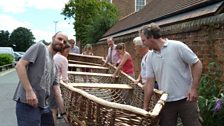 Shropshire Wildlife Team setting off the the Currach