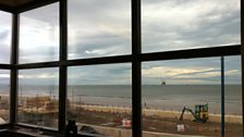 The view from Redcar RNLI Station