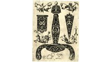 Designs for sword handles, dagger hilts & pommels decorated with foliage & figures