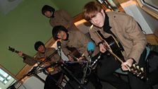 The Bootleg Beatles perform live in the studio