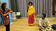 Anjum Malik, Indira Varma and Shahbaz Hussain .