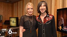 Lauren Laverne with Bobby Gillespie