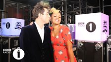 Grimmy and Gemma backstage at Radio 1's Teen Awards