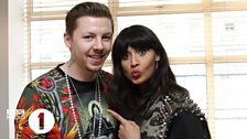 Professor Green and Jameela backstage at Radio 1's Teen Awards