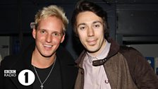 Jamie from Made in Chelsea and Tom Deacon at Radio 1's Teen Awards