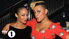 Sarah-Jane and Gemma Cairney backstage at Radio 1's Teen Awards