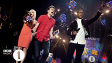 Kimberly Wyatt, Greg James and Fazer